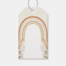 Boho-Regenbogen-Babyshower-Anhänger – Aquarell