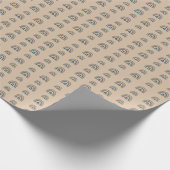 Boho Regenbogen Beige Geschenkpapier (Ecke)