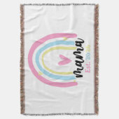 Boho Regenbogen Benutzerdefinierte Mama Errichtet Decke (Vorderseite Vertikal)