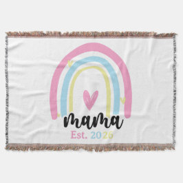 Boho Regenbogen Benutzerdefinierte Mama Errichtet  Decke