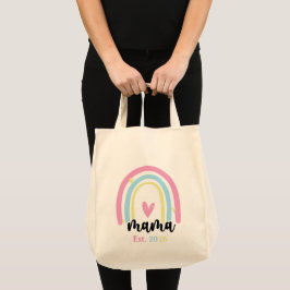 Boho Regenbogen Benutzerdefinierte Mama Errichtet  Tragetasche