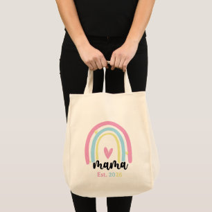 Boho Regenbogen Benutzerdefinierte Mama Errichtet Tragetasche