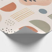 Boho-Regenbogen-Botanik Geschenkpapier (Ecke)