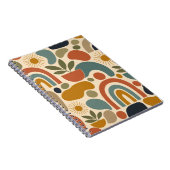 Boho-Regenbogen & Botanisches Nahtloses Muster Notizblock (Rechte Seite)
