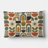 Boho-Regenbogen & Botanisches Nahtloses Muster Zubehörtasche (Rückseite)