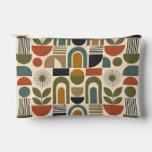 Boho-Regenbogen & Botanisches Nahtloses Muster Zubehörtasche (Vorderseite)