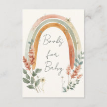 Boho-Regenbogen-Bücher-für-Baby-Karte – Pampasgras