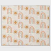 Boho Regenbogen Geschenkpapier (Flach)