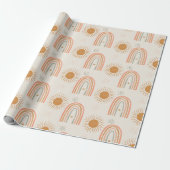 Boho Regenbogen Geschenkpapier (Ungerollt)