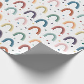 Boho-Regenbogen Geschenkpapier (Ecke)