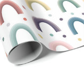 Boho-Regenbogen Geschenkpapier (Rolleneckpunkt)