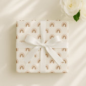 Boho Regenbogen, geschlechtsneutrales Kinderzimmer Geschenkpapier