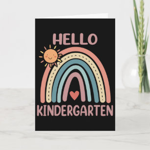 Boho Regenbogen Herz Für Lehrerinnen Frauen Hallo Karte