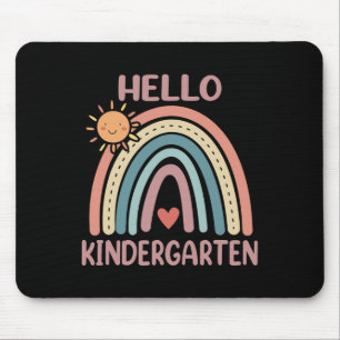 Boho Regenbogen Herz Für Lehrerinnen Frauen Hallo  Mousepad