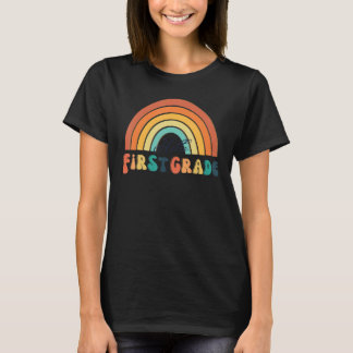 Boho-Regenbogen-Herz für Lehrerinnen Frauen Hallo  T-Shirt