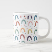 Boho-Regenbogen Jumbo-Tasse (Rechts)