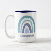 Boho-Regenbogen-Kaffeetasse Geschenk Zweifarbige Tasse (Links)