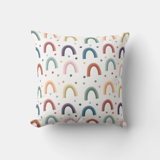 Boho-Regenbogen Kissen (Vorderseite)