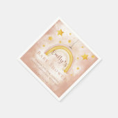 Boho Regenbogen Magie Staub Gold Sterne Baby Dusch Serviette (Ecke)