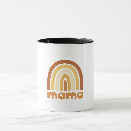 Boho-Regenbogen-Mama-Tasse Tasse (Zentrum)