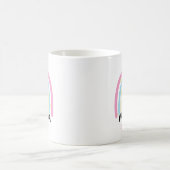 Boho Regenbogen Maßgeschneiderte Mama Stiftungsjah Kaffeetasse (Mittel)