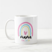 Boho Regenbogen Maßgeschneiderte Mama Stiftungsjah Kaffeetasse (Links)