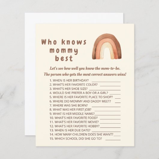 Boho Regenbogen Minimalismus Wer kennt das beste S (Vorne/Hinten)