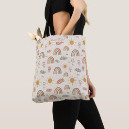 Boho-Regenbogen mit individuellem Aufdruck 'Mom Li Tasche
