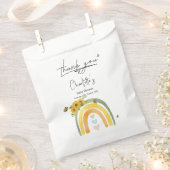 Boho Regenbogen mit Sonnenblumen Babydusche Geschenktütchen (Ausgeschnitten)