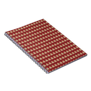 Boho-Regenbogen-Muster-Halstuch Notizblock