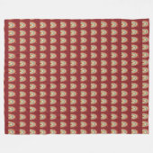 Boho-Regenbogen-Muster-Schlips Fleecedecke (Vorderseite (Horizontal))