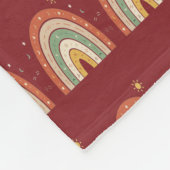 Boho-Regenbogen-Muster-Schlips Fleecedecke (Ecke)