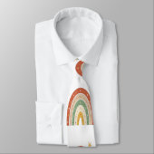 Boho-Regenbogen-Muster-Schlips Krawatte (Gebunden)