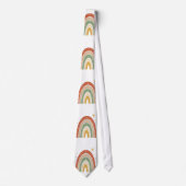 Boho-Regenbogen-Muster-Schlips Krawatte (Vorderseite)