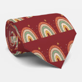 Boho-Regenbogen-Muster-Schlips Krawatte (Gerollt)