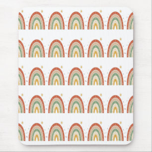 Boho-Regenbogen-Muster-Schlips Mousepad