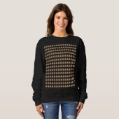Boho-Regenbogen-Muster-Schlips Sweatshirt (Vorne ganz)