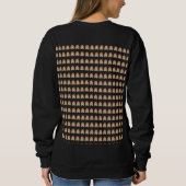 Boho-Regenbogen-Muster-Schlips Sweatshirt (Rückseite)