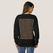 Boho-Regenbogen-Muster-Schlips Sweatshirt (Schwarz voll)