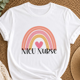 Boho-Regenbogen-NICU-Krankenschwester T-Shirt
