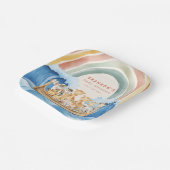 Boho-Regenbogen-Noah-Arch-Baby-Shower-Papierteller Pappteller (Gewinkelt)