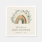 Boho-Regenbogen-Papier-Servietten Serviette (Vorderseite)