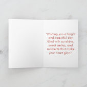 Boho-Regenbogen-Party Karte (Innenseite)