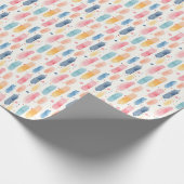 Boho-Regenbogen-Pinselstriche & Punkte Geschenkpapier (Ecke)