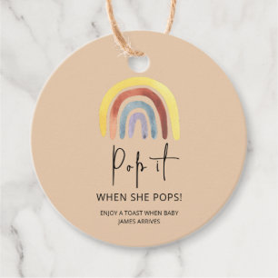 Boho Regenbogen Pop es Wenn sie Pop Geschenkanhänger