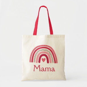 Boho Regenbogen Rosa Herz Mama  Tragetasche