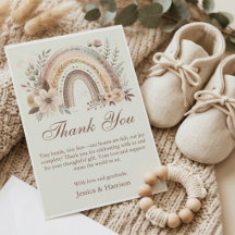 Boho Regenbogen und Blume Kinderdusche