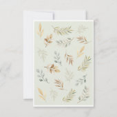 Boho Regenbogen und Blume Kinderdusche Dankeskarte (Rückseite)