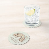 Boho Regenbogen und Blume Kinderdusche Untersetzer (Vor Ort)