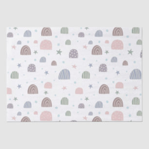 Boho Regenbogen und Sterne niedlich Seidenpapier